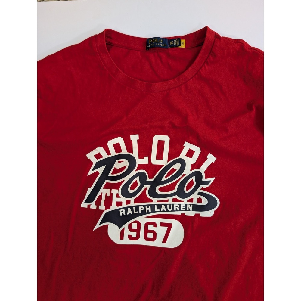 Polo Ralph Lauren T Shirt 3XLT Polo Sporting Goods Red Athletic Big & Tall 1967 - Picture 2 of 9